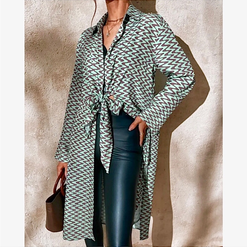 Zara The Lissie Shirt Duster NWT